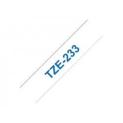 BROTHER TZE233 Tásma Brother12mm BLUE ON WHITE BROTHER TZE233 Tásma Brother12mm BLUE ON WHITE