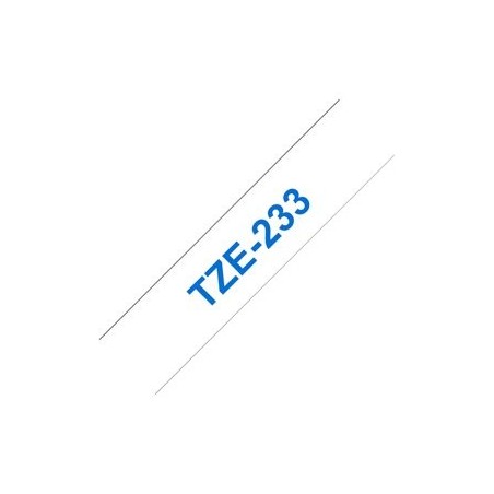 BROTHER TZE233 Tásma Brother12mm BLUE ON WHITE BROTHER TZE233 Tásma Brother12mm BLUE ON WHITE
