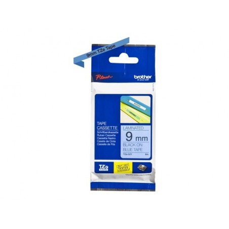 BROTHER TZE521 Taśma Brother 9mm BLACK ON BLUE BROTHER TZE521 Taśma Brother 9mm BLACK ON BLUE