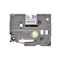 BROTHER TZeS211 Taśma Brother 6mm BLACK ON WHITE ADHESIVE TAPE BROTHER TZeS211 Taśma Brother 6mm BLACK ON WHITE ADHESIVE TAPE
