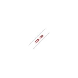 BROTHER TZE132 Taśma Brother 12mm RED ON CLEAR BROTHER TZE132 Taśma Brother 12mm RED ON CLEAR