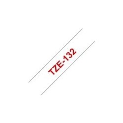 BROTHER TZE132 Taśma Brother 12mm RED ON CLEAR BROTHER TZE132 Taśma Brother 12mm RED ON CLEAR