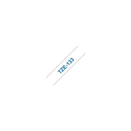 BROTHER TZE133 Taśma Brother 12mm BLUE ON CLEAR BROTHER TZE133 Taśma Brother 12mm BLUE ON CLEAR