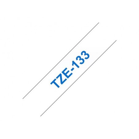 BROTHER TZE133 Taśma Brother 12mm BLUE ON CLEAR BROTHER TZE133 Taśma Brother 12mm BLUE ON CLEAR