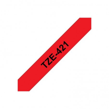 BROTHER TZe421 Taśma Brother 9mm BLACK ON RED BROTHER TZe421 Taśma Brother 9mm BLACK ON RED