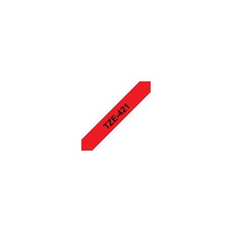 BROTHER TZe421 Taśma Brother 9mm BLACK ON RED BROTHER TZe421 Taśma Brother 9mm BLACK ON RED