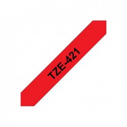 BROTHER TZe421 Taśma Brother 9mm BLACK ON RED BROTHER TZe421 Taśma Brother 9mm BLACK ON RED
