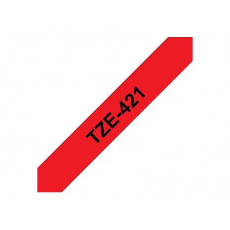 BROTHER TZe421 Taśma Brother 9mm BLACK ON RED BROTHER TZe421 Taśma Brother 9mm BLACK ON RED