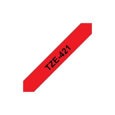 BROTHER TZe421 Taśma Brother 9mm BLACK ON RED BROTHER TZe421 Taśma Brother 9mm BLACK ON RED
