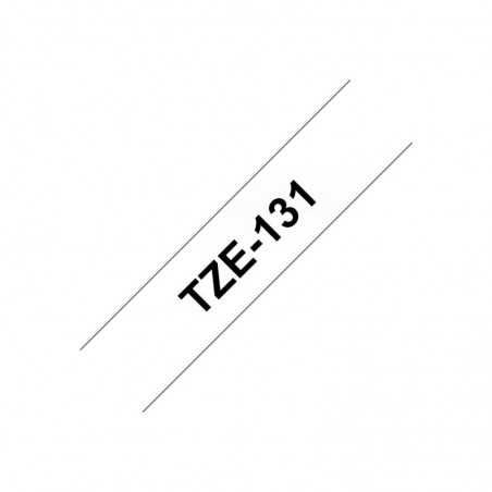 BROTHER TZE131 Brother TZE131 Banda laminata 12mm BLACK ON CLEAR BROTHER TZE131 Brother TZE131 Banda laminata 12mm BLACK ON CLEAR