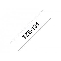 BROTHER TZE131 Brother TZE131 Banda laminata 12mm BLACK ON CLEAR BROTHER TZE131 Brother TZE131 Banda laminata 12mm BLACK ON CLEAR