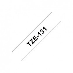 BROTHER TZE131 Brother TZE131 Banda laminata 12mm BLACK ON CLEAR BROTHER TZE131 Brother TZE131 Banda laminata 12mm BLACK ON CLEAR