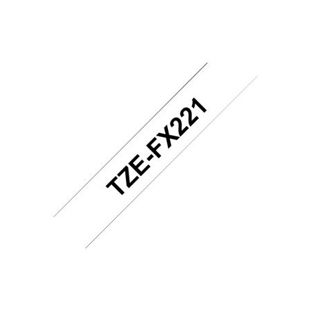 BROTHER TZEFX221 Taśma Brother 9mm BLACK ON WHITE FLEXIBLE ID BROTHER TZEFX221 Taśma Brother 9mm BLACK ON WHITE FLEXIBLE ID