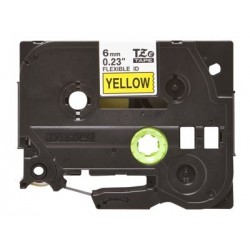 BROTHER TZEFX611 Taśma Brother 6mm BLACK ON YELLOW FLEXIBLE ID BROTHER TZEFX611 Taśma Brother 6mm BLACK ON YELLOW FLEXIBLE ID
