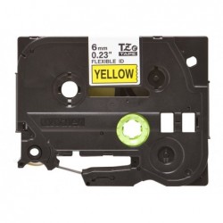 BROTHER TZEFX611 Taśma Brother 6mm BLACK ON YELLOW FLEXIBLE ID BROTHER TZEFX611 Taśma Brother 6mm BLACK ON YELLOW FLEXIBLE ID