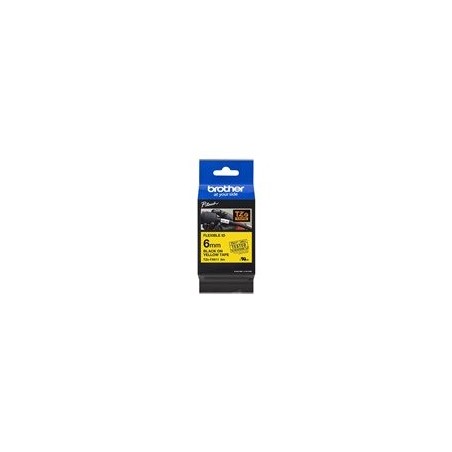 BROTHER TZEFX611 Taśma Brother 6mm BLACK ON YELLOW FLEXIBLE ID BROTHER TZEFX611 Taśma Brother 6mm BLACK ON YELLOW FLEXIBLE ID