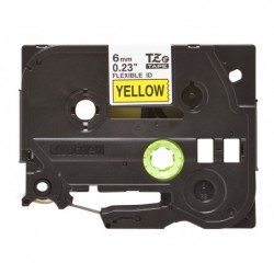 BROTHER TZEFX611 Taśma Brother 6mm BLACK ON YELLOW FLEXIBLE ID BROTHER TZEFX611 Taśma Brother 6mm BLACK ON YELLOW FLEXIBLE ID