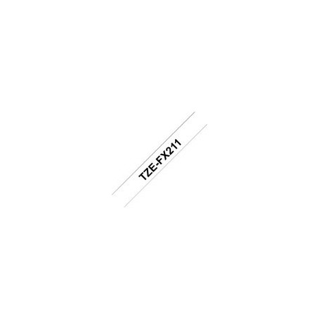BROTHER TZEFX211 Taśma Brother 6mm BLACK ON WHITE FLEXIBLE ID BROTHER TZEFX211 Taśma Brother 6mm BLACK ON WHITE FLEXIBLE ID