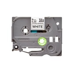BROTHER TZES221 Tape Brother 9mm BLACK ON WHITE ADHESIVE TAPE BROTHER TZES221 Tape Brother 9mm BLACK ON WHITE ADHESIVE TAPE