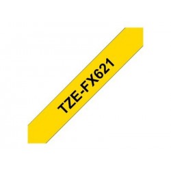 BROTHER TZEFX621 Taśma Brother 9mm BLACK ON YELLOW FLEXIBLE ID BROTHER TZEFX621 Taśma Brother 9mm BLACK ON YELLOW FLEXIBLE ID