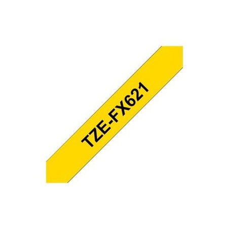 BROTHER TZEFX621 Taśma Brother 9mm BLACK ON YELLOW FLEXIBLE ID BROTHER TZEFX621 Taśma Brother 9mm BLACK ON YELLOW FLEXIBLE ID