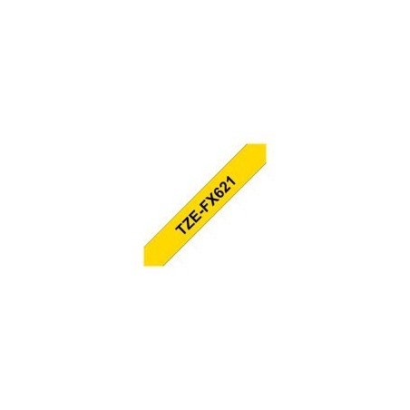 BROTHER TZEFX621 Taśma Brother 9mm BLACK ON YELLOW FLEXIBLE ID BROTHER TZEFX621 Taśma Brother 9mm BLACK ON YELLOW FLEXIBLE ID