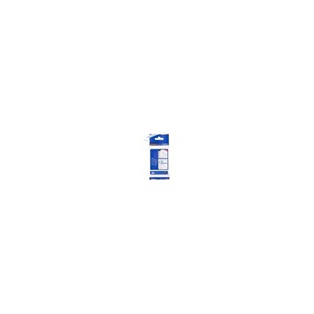 BROTHER TZEFA3 Tape Brother 12mm BLUE ON white fabric BROTHER TZEFA3 Tape Brother 12mm BLUE ON white fabric