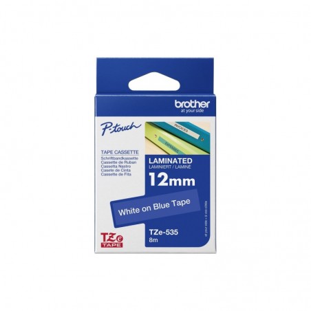 BROTHER TZE535 Taśma Brother 12mm WHITE ON BLUE BROTHER TZE535 Taśma Brother 12mm WHITE ON BLUE