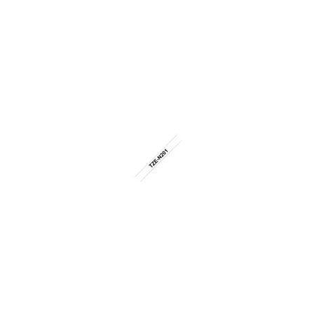BROTHER TZEN201 Taśma Brother 3.5mm BLACK ON WHITE NON LAMINATED BROTHER TZEN201 Taśma Brother 3.5mm BLACK ON WHITE NON LAMINATED