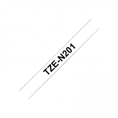 BROTHER TZEN201 Taśma Brother 3.5mm BLACK ON WHITE NON LAMINATED BROTHER TZEN201 Taśma Brother 3.5mm BLACK ON WHITE NON LAMINATED