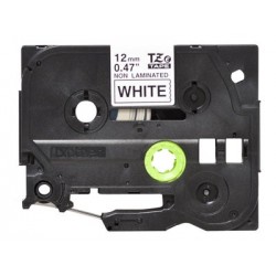 BROTHER TZEN231 Taśma Brother 12mm BLACK ON WHITE ADHESIVE TAPE NON LAMINATED BROTHER TZEN231 Taśma Brother 12mm BLACK ON WHITE ADHESIVE TAPE NON LAMINATED