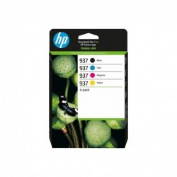HP 937 CMYK Original Ink Cartridge 4-Pack
