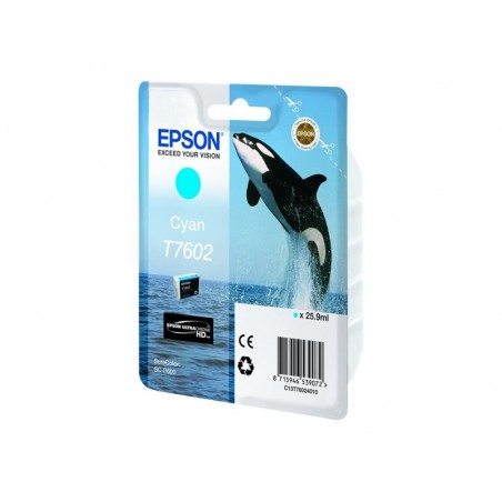 EPSON C13T76024010 Tusz Epson Singlepack cyan SureColor SC-P600 EPSON C13T76024010 Tusz Epson Singlepack cyan SureColor SC-P600