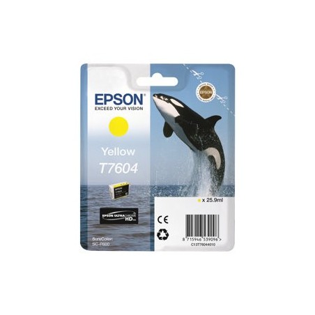 EPSON C13T76044010 Tusz Epson Singlepack yellow SureColor SC-P600 EPSON C13T76044010 Tusz Epson Singlepack yellow SureColor SC-P600