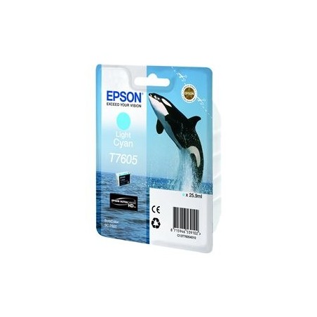 EPSON C13T76054010 Tusz Epson Singlepack light cyan SureColor SC-P600 EPSON C13T76054010 Tusz Epson Singlepack light cyan SureColor SC-P600