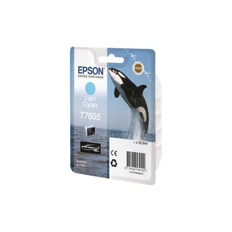 EPSON C13T76054010 Tusz Epson Singlepack light cyan SureColor SC-P600 EPSON C13T76054010 Tusz Epson Singlepack light cyan SureColor SC-P600