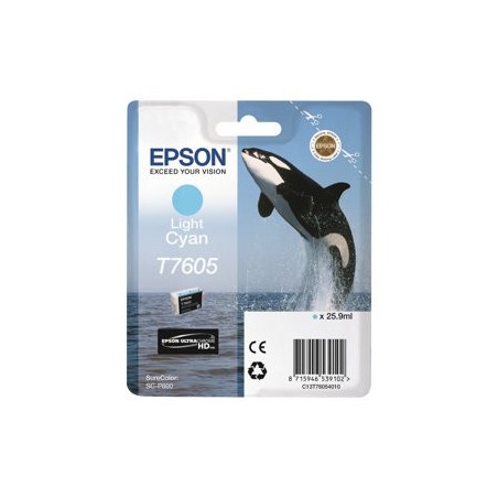 EPSON C13T76054010 Tusz Epson Singlepack light cyan SureColor SC-P600 EPSON C13T76054010 Tusz Epson Singlepack light cyan SureColor SC-P600