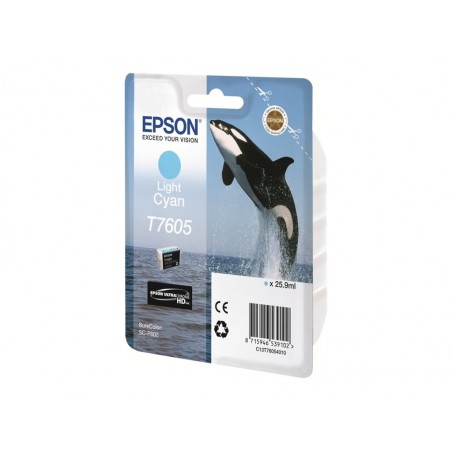EPSON C13T76054010 Tusz Epson Singlepack light cyan SureColor SC-P600 EPSON C13T76054010 Tusz Epson Singlepack light cyan SureColor SC-P600