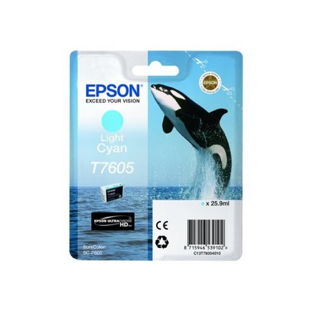 EPSON C13T76054010 Tusz Epson Singlepack light cyan SureColor SC-P600 EPSON C13T76054010 Tusz Epson Singlepack light cyan SureColor SC-P600