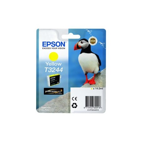 EPSON C13T32444010 Tusz Epson T3244 yellow 14,0 ml 980 str SureColor SC-P400 EPSON C13T32444010 Tusz Epson T3244 yellow 14,0 ml 980 str SureColor SC-P400