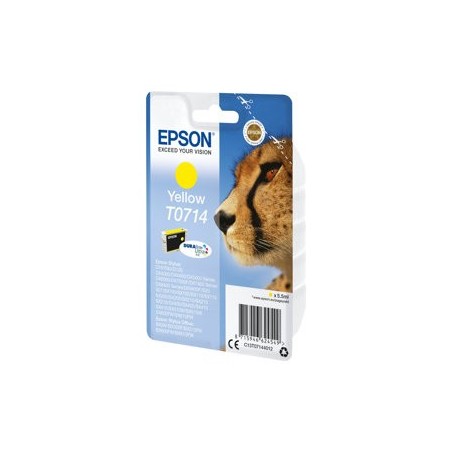 EPSON C13T07144012 Tusz Epson T0714 yellow DURABrite Stylus D78/92/120/DX4000/4050/4400/4450/5000 EPSON C13T07144012 Tusz Epson T0714 yellow DURABrite Stylus D78/92/120/DX4000/4050/4400/4450/5000