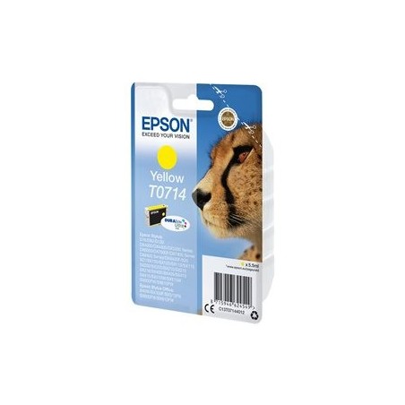 EPSON C13T07144012 Tusz Epson T0714 yellow DURABrite Stylus D78/92/120/DX4000/4050/4400/4450/5000 EPSON C13T07144012 Tusz Epson T0714 yellow DURABrite Stylus D78/92/120/DX4000/4050/4400/4450/5000