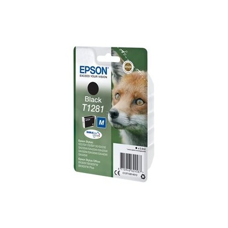 EPSON C13T12814012 Tusz Epson T1281 black Stylus S22/SX125/SX425W/BX305F EPSON C13T12814012 Tusz Epson T1281 black Stylus S22/SX125/SX425W/BX305F