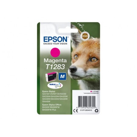 EPSON C13T12834012 Tusz Epson T1283 magenta Stylus S22/SX125/SX425W/BX305F EPSON C13T12834012 Tusz Epson T1283 magenta Stylus S22/SX125/SX425W/BX305F