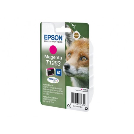 EPSON C13T12834012 Tusz Epson T1283 magenta Stylus S22/SX125/SX425W/BX305F EPSON C13T12834012 Tusz Epson T1283 magenta Stylus S22/SX125/SX425W/BX305F