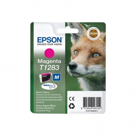 EPSON C13T12834012 Tusz Epson T1283 magenta Stylus S22/SX125/SX425W/BX305F EPSON C13T12834012 Tusz Epson T1283 magenta Stylus S22/SX125/SX425W/BX305F