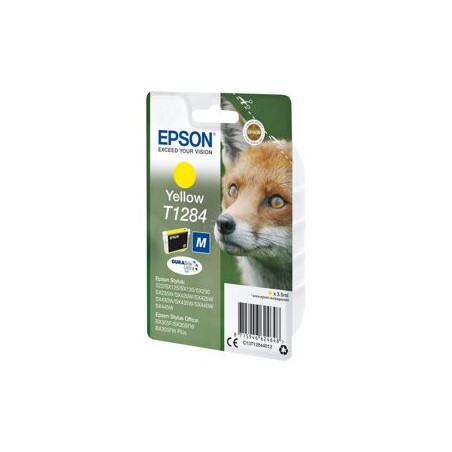 EPSON C13T12844012 Tusz Epson T1284 yellow Stylus S22/SX125/SX425W/BX305F EPSON C13T12844012 Tusz Epson T1284 yellow Stylus S22/SX125/SX425W/BX305F