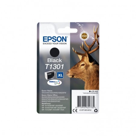 EPSON C13T13014012 Tusz Epson T1301 black Stylus SX525WD/SX620FW/BX525WD/BX625FWD/BX925FWD EPSON C13T13014012 Tusz Epson T1301 black Stylus SX525WD/SX620FW/BX525WD/BX625FWD/BX925FWD