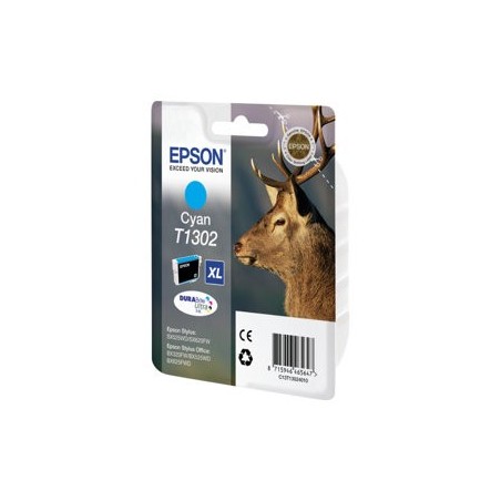 EPSON C13T13024012 Tusz Epson T1302 cyan Stylus SX525WD/BX305F/BX320FW/BX625FWD EPSON C13T13024012 Tusz Epson T1302 cyan Stylus SX525WD/BX305F/BX320FW/BX625FWD