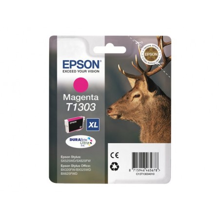 EPSON C13T13034012 Tusz Epson T1303 magenta Stylus SX525WD/BX305F/BX320FW/BX625FWD EPSON C13T13034012 Tusz Epson T1303 magenta Stylus SX525WD/BX305F/BX320FW/BX625FWD